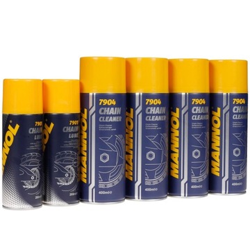 Zestaw do Łańcucha MANNOL Smar 4xCleaner
