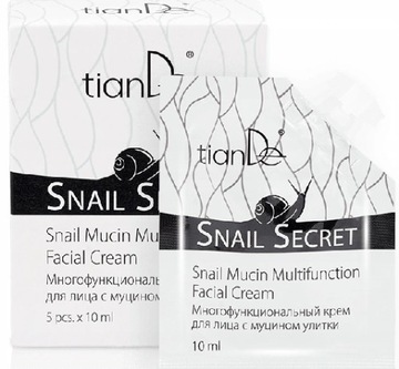 Krem wielozadaniowy do twarzy Tiande Snail Secret dzień i noc 1szt.10ml
