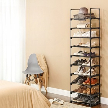 Songmics обувной шкаф 45 x 174 x 30 см черный