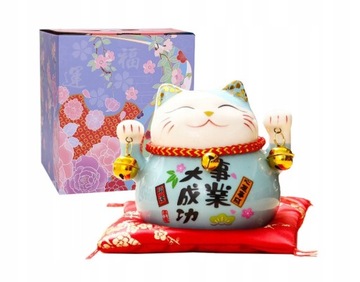 SKARBONKA MANEKI-NEKO JAPOŃSKI KOT KOTEK SZCZĘŚCIA