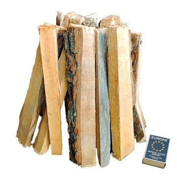 Rozpałka 85dm Drewno Rozpałkowe Sosna Świerk Dąb Olcha PAT-23,5kg Transwood