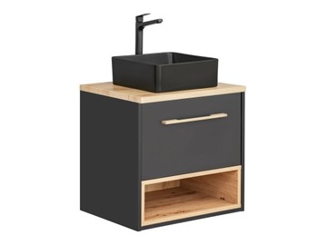 SZAFKA ŁAZIENKOWA WISZĄCA Z BLATEM 60 CM BORNEO COSMOS