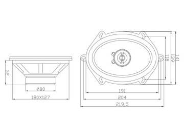 3-полосная автомобильная акустика 5X7