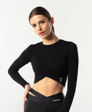 Top koszulka longsleeve bluzka czarna S Carpatree