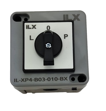 КУЛАЧКОВЫЙ ПЕРЕКЛЮЧАТЕЛЬ 10А ЛЕВЫЙ ПРАВЫЙ 3F В КОРПУСЕ IP65 L-0-P