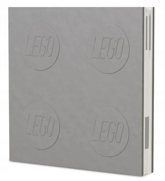 LEGO NOTATNIK ZESZYT Z DŁUGOPISEM SZARY 52448