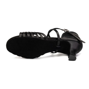 Танцевальная обувь танцевать удобное латиноамериканское черное 5,5 см