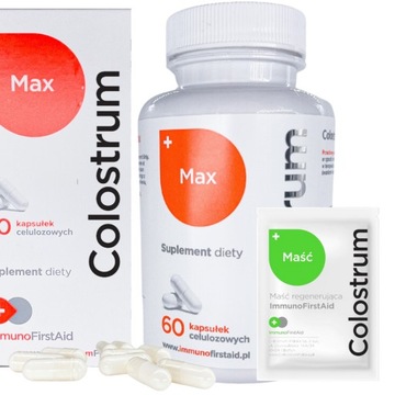 Colostrum Kapsułki 500mg 40% IgG + GRATIS 60 kap.
