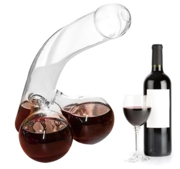 Karafka do whisky i wina 550 ml szklana zabawny dekanter na prezent