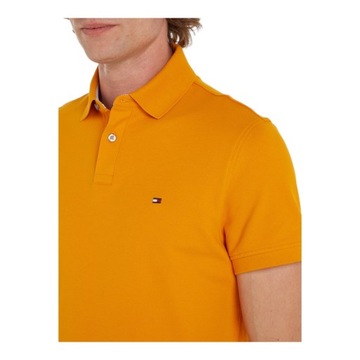 TOMMY HILFIGER MĘSKA KOSZULKA POLO 1985 REGULAR POLO POMARAŃCZOWA r.L