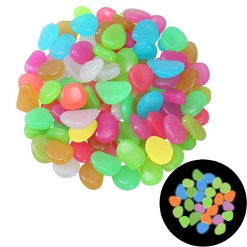 СВЕТЯЩИЕСЯ КАМНИ, ФЛУОРЕСЦЕНТНЫЕ КАМНИ, 100 ШТ.