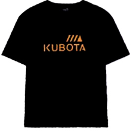 T-shirt unisex Kubota Czarrny r. S