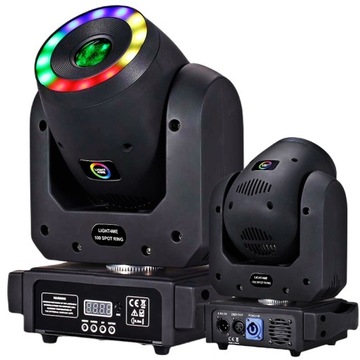 GŁOWICA RUCHOMA GŁOWA LED OŚWIETLENIE SCENICZNE SPOT 100W DMX RING LED