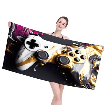 DUŻY RĘCZNIK PLAŻOWY KĄPIELOWY MIĘKKI 100X180 MIKROFIBRA SZYBKOSCHNĄCY MIX