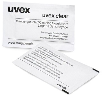 Chusteczka UVEX nawilż do czyszczenia okularów 10x w ofercie 10 szt