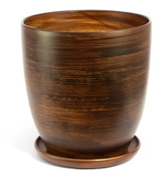 Donica ceramiczna z podstawkiem 16 cm 5 kolorów
