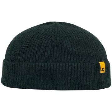 BEANIE WEŁNIANA ZIELONA CIEPŁA MĘSKA DAMSKA NAD USZY 54-62 CM UNIWERSALNY