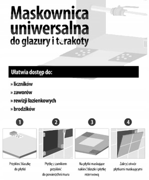 РЕВИЗИОННАЯ КРЫШКА ДЛЯ ГЛАЗУРЬНОЙ ПЛИТКИ МАГНИТ