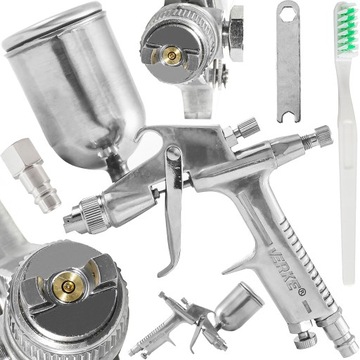 PISTOLET LAKIERNICZY DO MALOWANIA MALARSKI HVLP DYSZA 0,5mm ZBIORNIK 200 ML