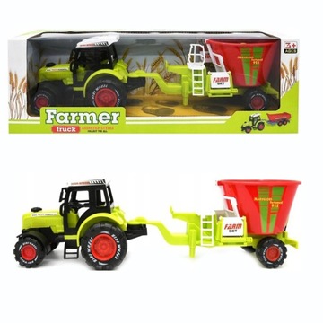 TRAKTOR Ciągnik Farm siewnikiem do nawozu