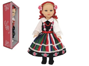 кукла ростом 38 см в народном костюме, с польским голосом, поет и говорит по-польски