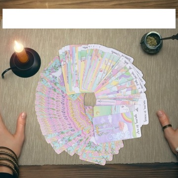 НАБОР ИЗ 78 КАРТ ТАРО КРИСТАЛЛ ЕДИНОРОГ ТАРО