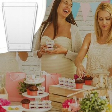 КОНТЕЙНЕРЫ ДЛЯ КРУЖЕК ДЛЯ ЗАКУСОК ДЕСЕРТОВ 60МЛ 50ШТ КВАДРАТНЫЙ КОНТЕЙНЕР ДЛЯ ДЕСЕРТА