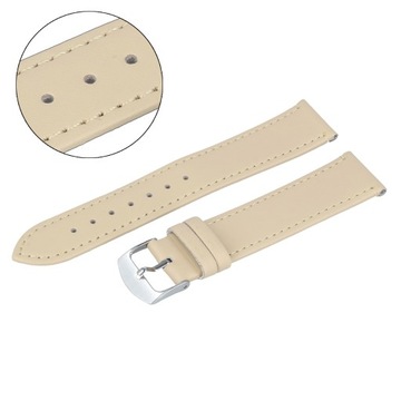 Pasek skóra Diloy 421.23.22 mm beżowy elegancki TELESKOPY GRATIS