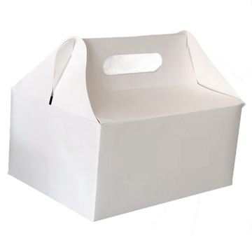 PUDEŁKO CUKIERNICZE 19X14 CM BIAŁE, SUPER PAK