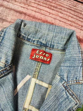 VINTAGE KURTKA JEANSOWA LOVE DENIM 90S Y2K ALTERNATIVE r. L