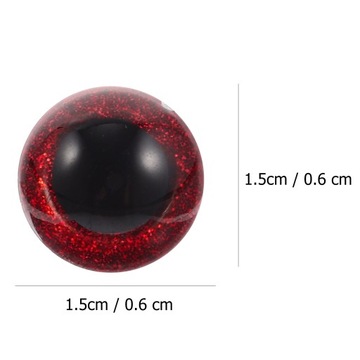 1SET SAFETY EYES PLASTIKOWE WYPCHANE SZYDEŁKOWE OCZY LALKI DO DIY CRAFT Z WASHE