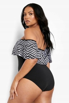 BOOHOO KOSTIUM KĄPIELOWY AZTEC PRINT KONTRAST QAM NG2__52