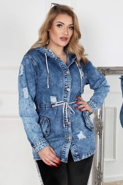 KATANA KURTKA PARKA KAPTUR JEANS 38 M 2130