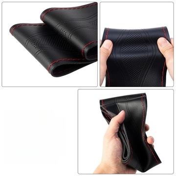 1 шт., вышитый вручную чехол на руль автомобиля, обычная защита руля автомобиля