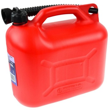 KANISTER NA PALIWO 10l + LEJEK PLASTIKOWY ATEST