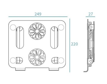 ОХЛАЖДАЮЩАЯ ПОДСТАВКА ДЛЯ НОУТБУКА ПЛАНШЕТА