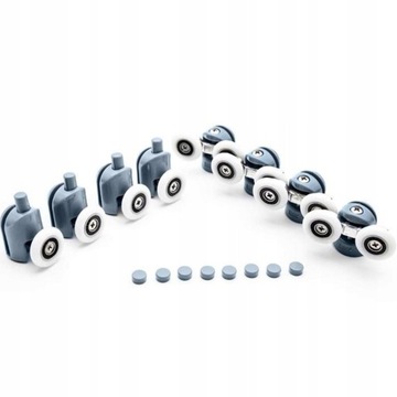 НАБОР КОЛЕС ДЛЯ ДУШЕВОЙ КАБИНЫ, НАБОР ИЗ 8 РОЛИКОВ, УНИВЕРСАЛЬНЫЙ НАБОР