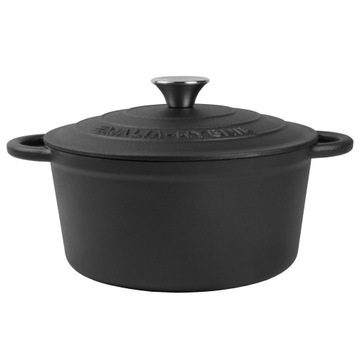 Garnek żeliwny gęsiarka brytfanna do pieczenia smażenia pokrywa 24 cm