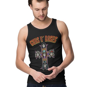TANK TOP HORROR/ROCK GUNS N ROSES CROSS ARCH