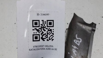 078129597 KRYT KATALIZÁTOR AUDI A4 B5