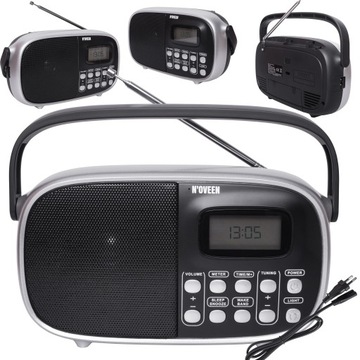 PRZENOŚNE RADIO KUCHENNE NOVEEN PR850 ZEGAR BUDZIK