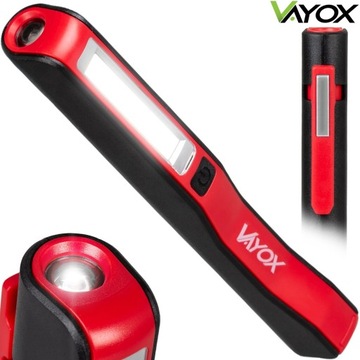 LAMPA WARSZTATOWA LED ROBOCZA DO GARAŻU Z MAGNESEM NA BATERIE 120lm VAYOX