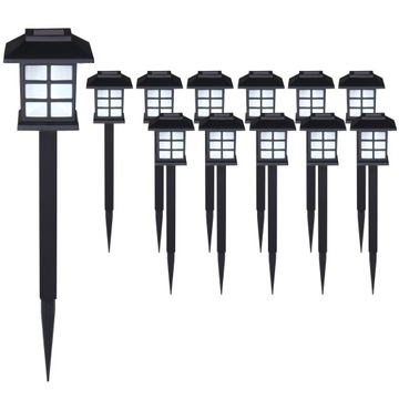 Lampki solarne ogrodowe LED Oświetlenie 12 szt.