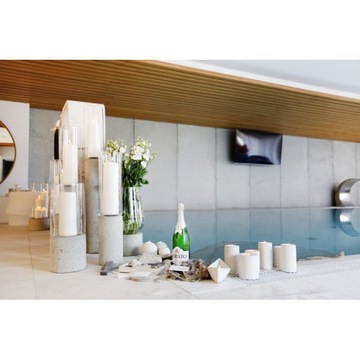 ŚWIECZNIK Z BETONU ARCHITEKTONICZNEGO - walec 12x8