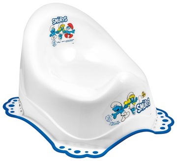 Nocnik dla dziecka antypoślizgowy Smerfy + Gąbka do kąpieli