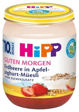 HiPP BIO Йогурт с мюсли, яблоками и клубникой