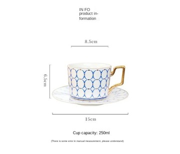 Роскошный марокканский кофейный набор в британском стиле с блюдцем и золотым Генделем