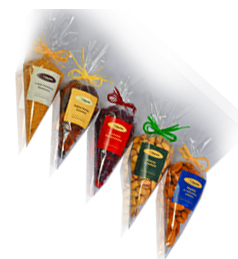 KOKARDA KOSZ PREZENT tasiemka satynowa DUŻA 4 szt