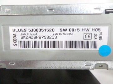 Радио CD SKODA RAPID 12-