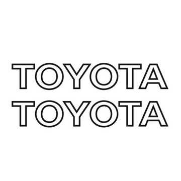 Naklejki wózek widłowy TOYOTA obrys na maszt 50cm